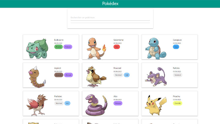 Projet Pokedex