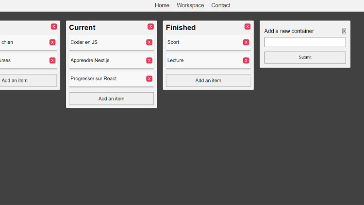 Clone de l'application Trello