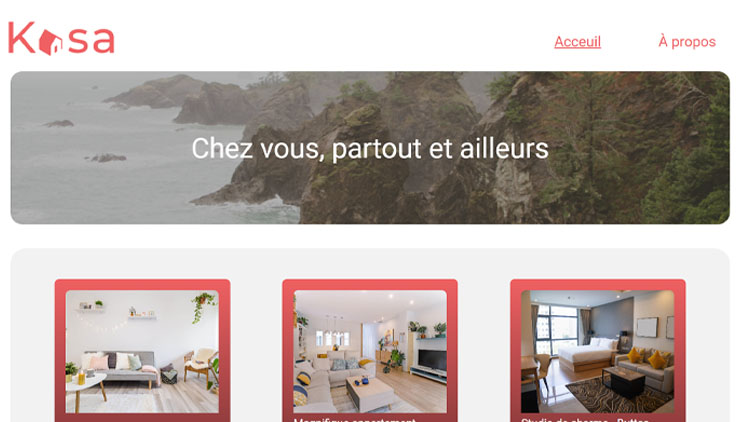 Application location immobilière